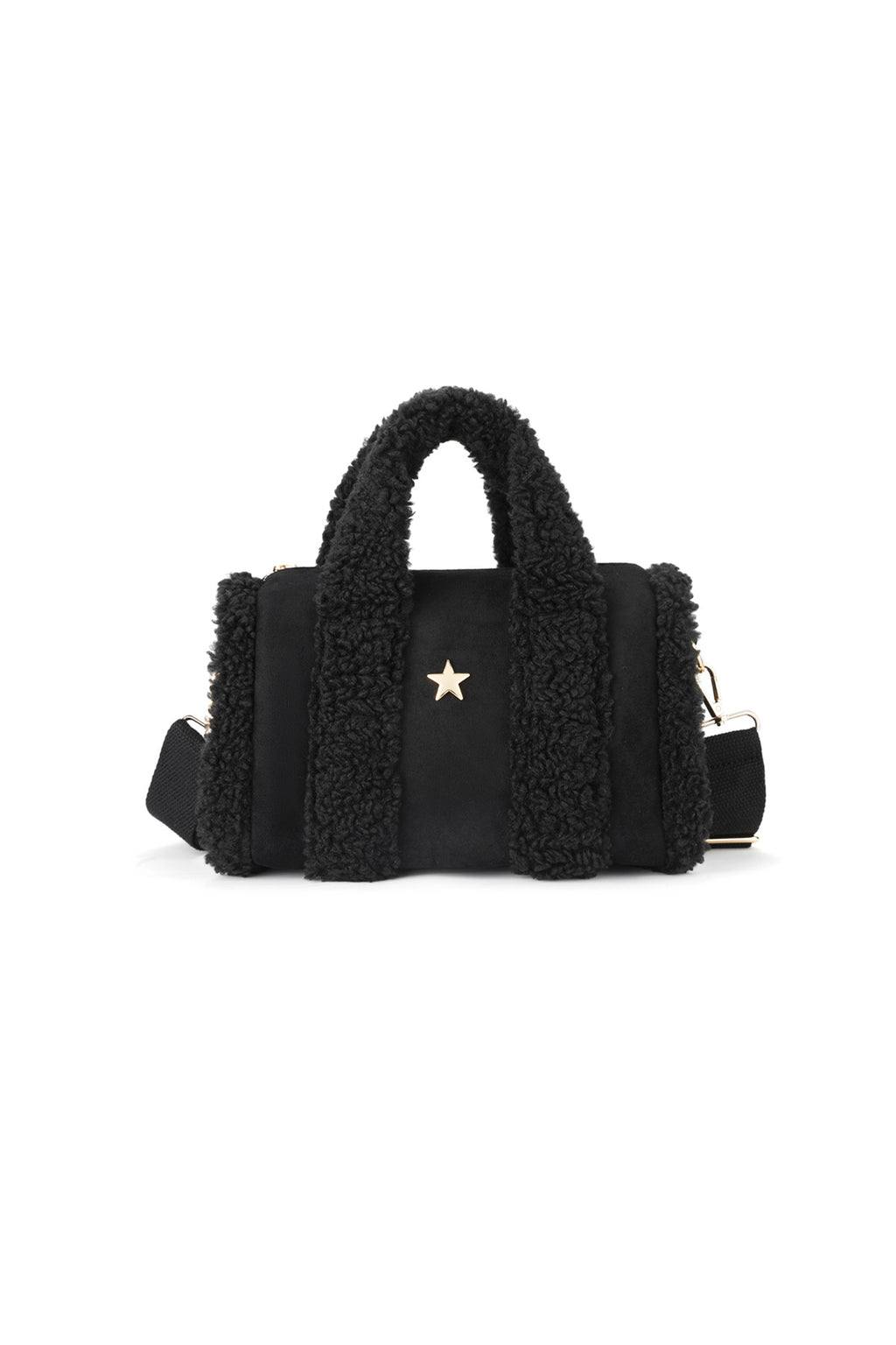 Shoulder Patchwork Casual Cotton Daily black colour bag