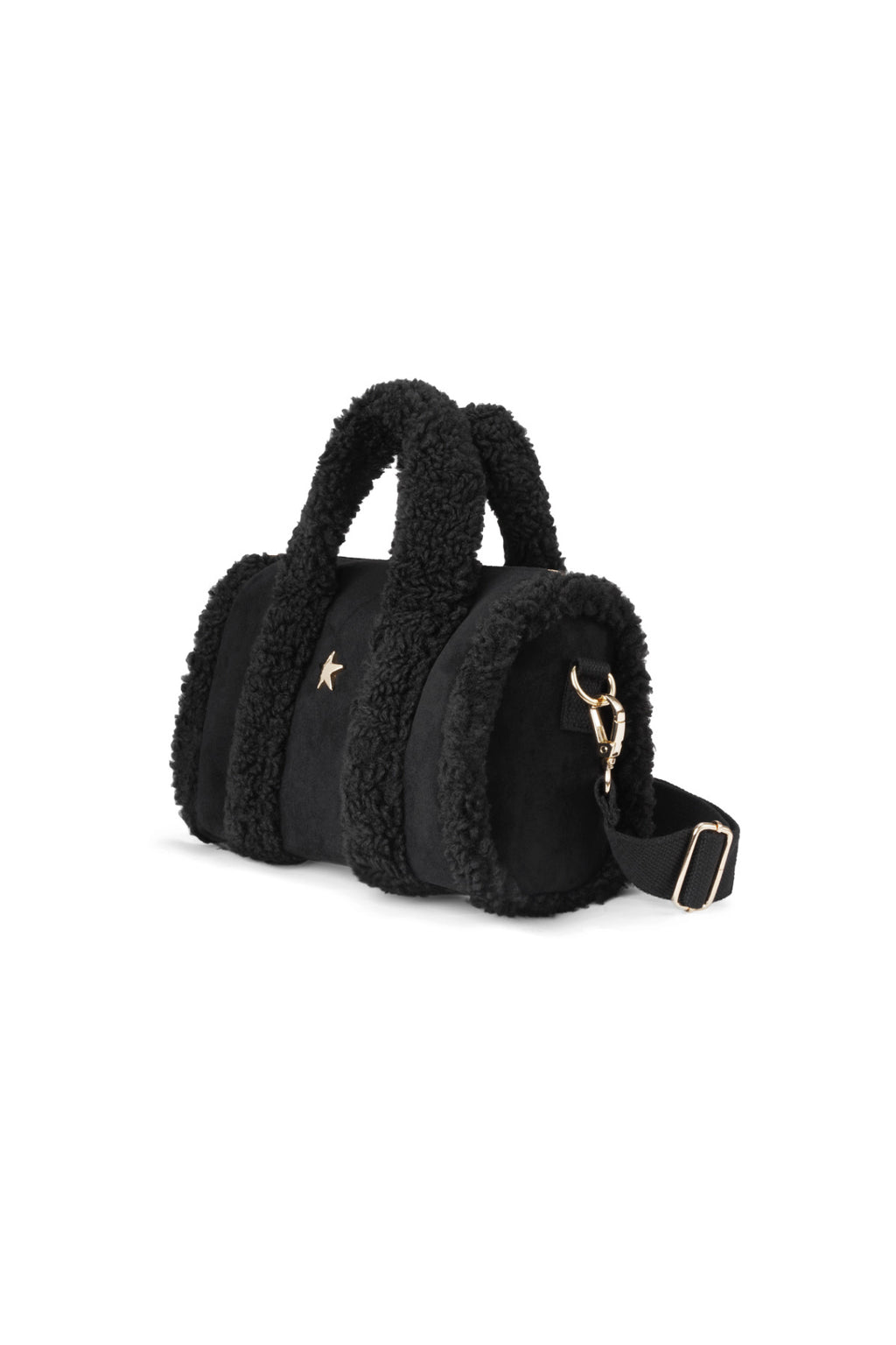 Shoulder Patchwork Casual Cotton Daily black colour bag