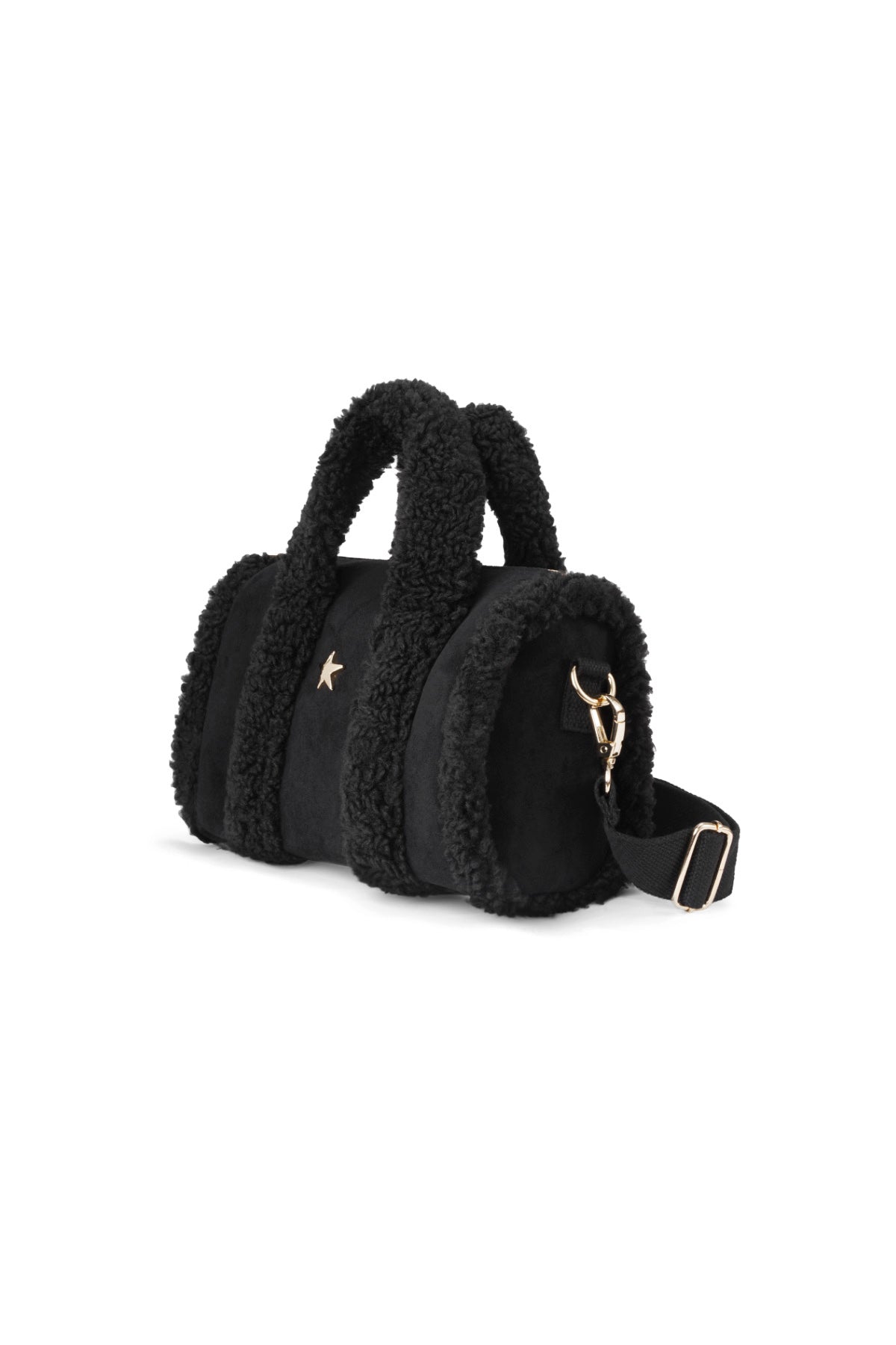 Shoulder Patchwork Casual Cotton Daily black colour bag