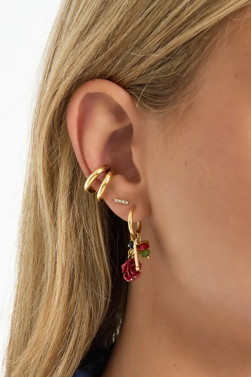 Red Drop Earrings Flower Casual Daily Simple Series Women's Earing